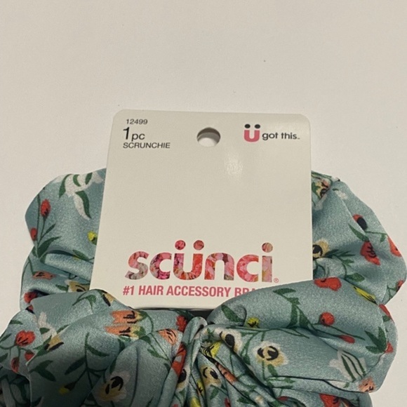 Scunci 1pc Scrunchie U Got This 12499 Floral Multicolor - Picture 4 of 9